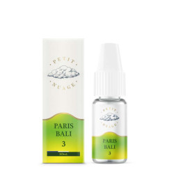Flacon de 10 ml d'e-liquide Paris Bali de la marque Petit Nuage