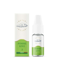 Flacon de 10 ml d'e-liquide Pomme Kiwi de la marque Petit Nuage
