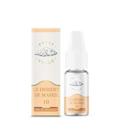 Flacon de 10 ml d'e-liquide Le Dessert de Mamie de la marque Petit Nuage