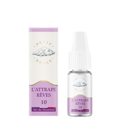 Flacon de 10 ml d'e-liquide L'Attrapes Rêves de la marque Petit Nuage