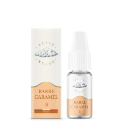 Flacon de 10 ml d'e-liquide Barre Caramel de la marque Petit Nuage