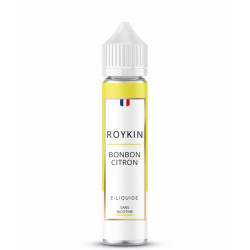 Flacon de 50 ml d'e-liquide Bonbon Citron de la marque Roykin