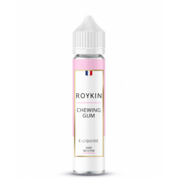 Flacon de 50 ml d'e-liquide Chewing Gum de la marque Roykin