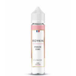 Flacon de 50 ml d'e-liquide Fraise Kiwi de la marque Roykin