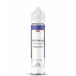 Flacon de 50 ml d'e-liquide Réglisse de la marque Roykin