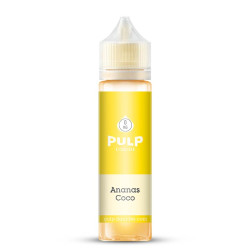 Flacon de 60 ml d'e-liquide Ananas Coco de la marque Pulp