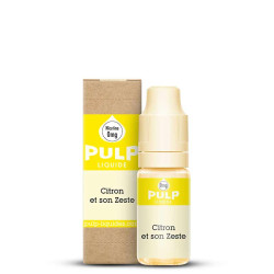 Flacon de 10 ml d'e-liquide Citron et son Zeste de la marque Pulp