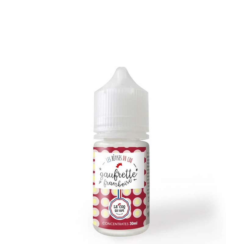 Concentré Gaufrette Framboise 30ml - Le Coq Qui Vape (1/1)