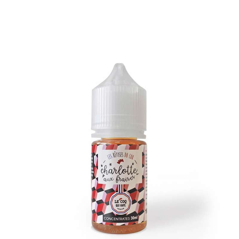 Concentré Charlotte Aux Fraises 30ml - Le Coq Qui Vape (1/1)