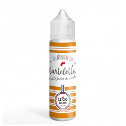 Flacon de 50 ml d'e-liquide Tartelette Caramel Beurre de Cacahuète de la marque Le Coq Qui Vape