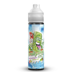 Flacon de 50 ml d'e-liquide Fruit du Dragon Pastèque Citron Vert Emeraude Edition de la gamme Fruity Sun