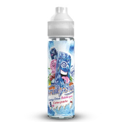 Flacon de 50 ml d'e-liquide Energy Drink Bubble Gum Cerise Fraîche Saphir Edition de la gamme Fruity Sun
