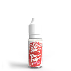 Flacon de sels d'e-liquide Grosse Fraise de la gamme Liquideo