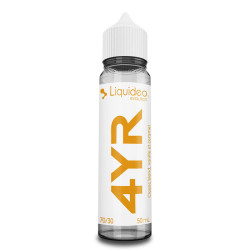 Flacon de 50 ml d'e-liquide 4YR de la gamme Liquideo