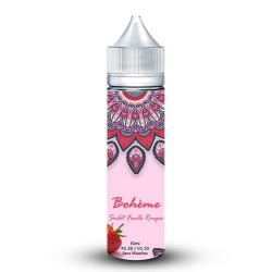 Flacon de 50 ml d'e-liquide Sorbet Fruit Rouges de la marque Bohème