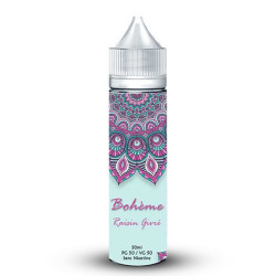 Flacon de 50 ml d'e-liquide Raisin Givré de la marque Bohème