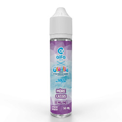 Flacon de 50 ml d'e-liquide Mûre Cassis Soft de la gamme Granita