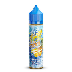 Flacon de 50 ml d'e-liquide Ananas Kiwi Jaune de la gamme Ice Cool