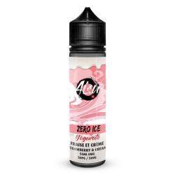 Flacon de 50 ml d'e-liquide Strawberry & Cream Zero Ice de la gamme Aisu Yoguruto