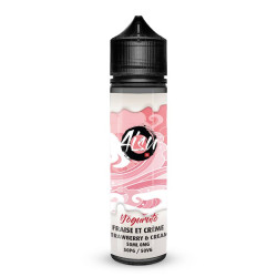 Flacon de 50 ml d'e-liquide Strawberry & Cream de la gamme Aisu