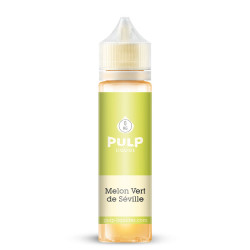 Flacon de 60 ml d'e-liquide Melon Vert de Séville de la marque Pulp