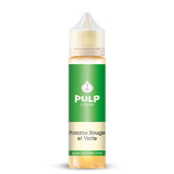 Flacon de 60 ml d'e-liquide Pomme Rouge et Verte de la marque Pulp