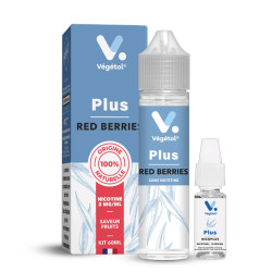 Flacon de 60 ml d'e-liquide Red Berries de la marque Végétol