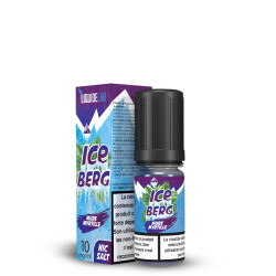 Flacon de 10 ml d'e-liquide Mûre Myrtille de la gamme Iceberg