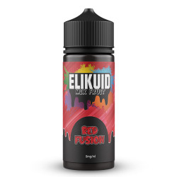 Flacon de 100 ml d'e-liquide Red Fusion de la gamme Elikuid O'Jlab