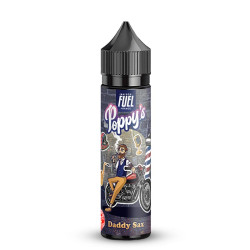 Flacon de 50 ml d'e-liquide Daddy Sax de la gamme Poppy's