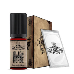 Flacon de 10 ml d'e-liquide Black Horse de la marque Ben Northon