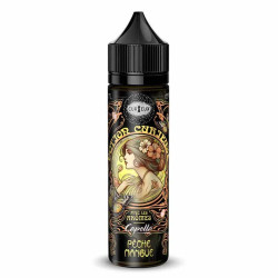 Flacon de 50 ml d'e-liquide Pêche Mangue de la marque Curieux