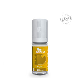 Flacon de 10 ml d'e-liquide Rhum Vanille de la marque D'lice