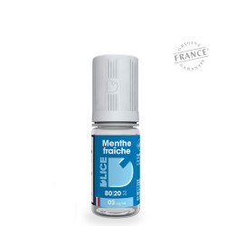 Flacon de 10 ml d'e-liquide Menthe Fraîche de la marque D'lice