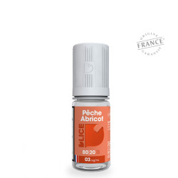 Flacon de 10 ml d'e-liquide Pêche Abricot de la marque D'lice