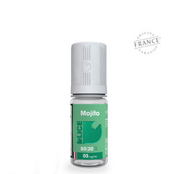 Flacon de 10 ml d'e-liquide Mojito de la marque D'lice
