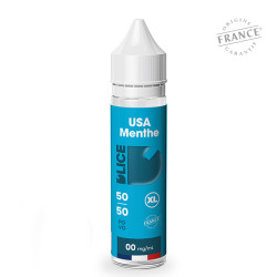 Flacon de 50 ml d'e-liquide USA Menthe de la marque D'lice