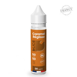 Flacon de 50 ml d'e-liquide Caramel Réglisse de la marque D'lice