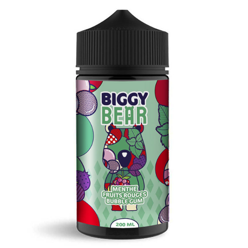 Menthe Fruits Rouges Bubble Gum 200ml - Biggy Bear (1/1)