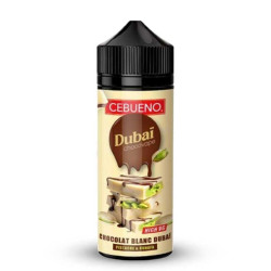 Flacon de 100 ml d'e-liquide Dubaï Chocovape White de la marque CEBUENO