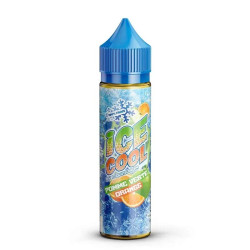Flacon de 50 ml d'e-liquide Pomme Verte Orange de la gamme Ice Cool