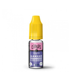 Flacon de 10 ml d'e-liquide Mangue Framboise de la gamme Cirkus VDLV
