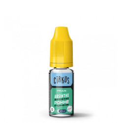 Flacon de 10 ml d'e-liquide Absinthe Pomme de la gamme Cirkus VDLV