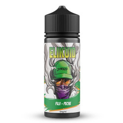 Flacon de 100 ml d'e-liquide Fuji Pêche de la gamme Elikuid O'Jlab