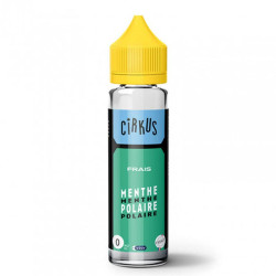 Flacon de 50 ml d'e-liquide Menthe Polaire de la gamme Cirkus VDLV