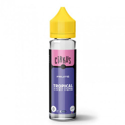 Flacon de 50 ml d'e-liquide Tropical de la gamme Cirkus VDLV