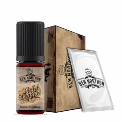 Flacon de 10 ml d'e-liquide Gold Digger de la marque Ben Northon