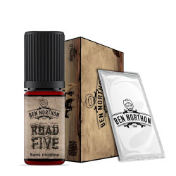 Flacon de 10 ml d'e-liquide Road Five de la marque Ben Northon