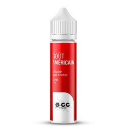 Flacon de 50 ml d'e-liquide Américain de la marque E-CG