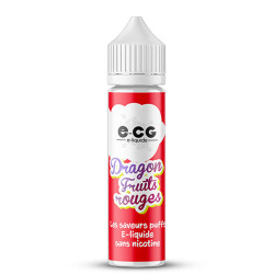 Flacon de 50 ml d'e-liquide Dragon Fruits Rouges de la marque E-CG